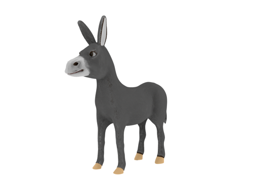 Donkey rigged with Rigify preview image